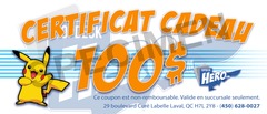 Certificat Cadeau - 100$